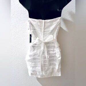 🆕 Lace/Eyelet Strapless Mini Dress